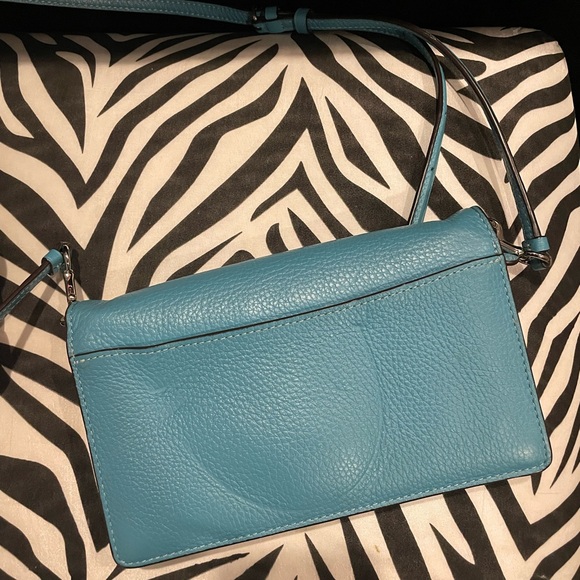 Coach Teal Leather Crossbody Bag - Picture 6 of 6